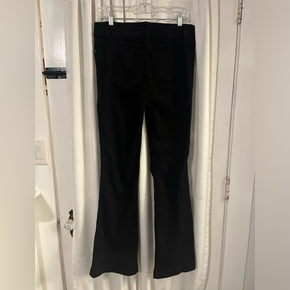 Spanx black flare jeans size large nwot